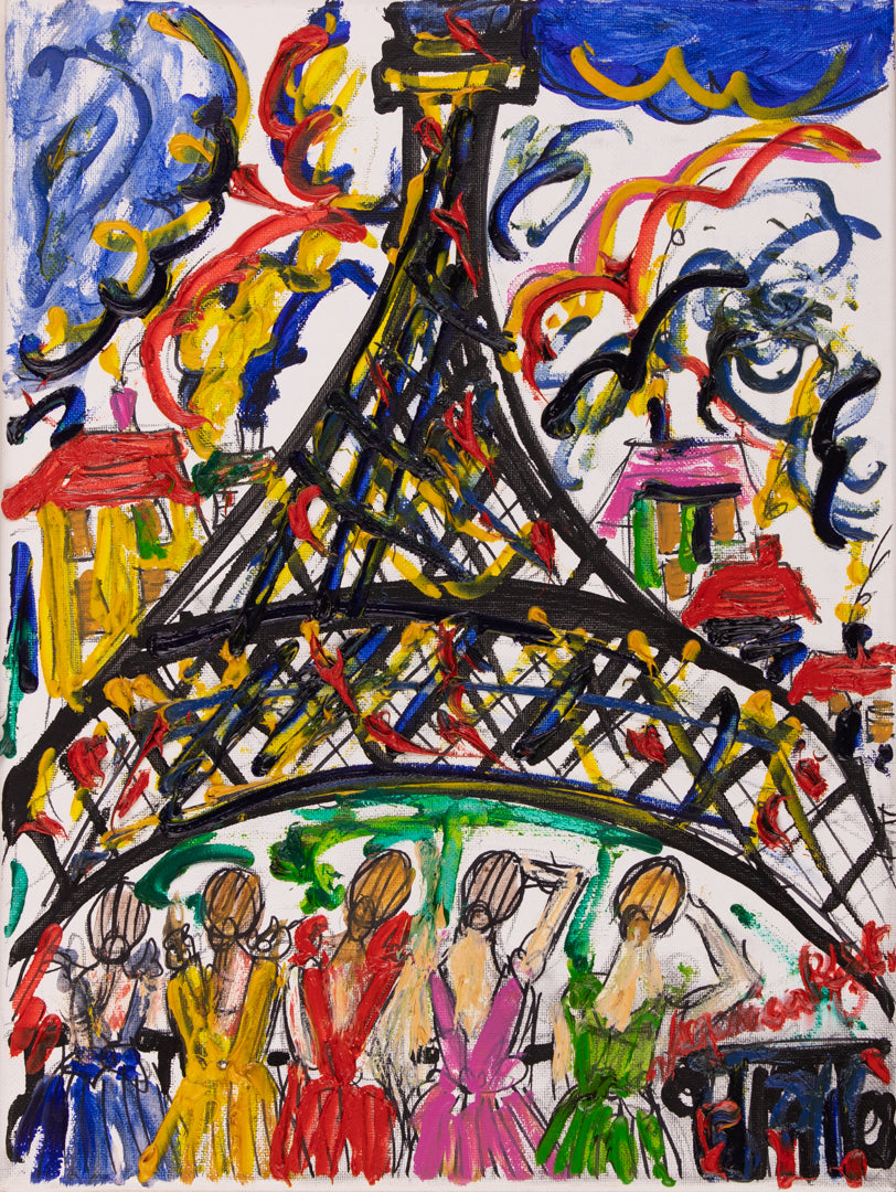 SOLD - "Sisters in Paris"