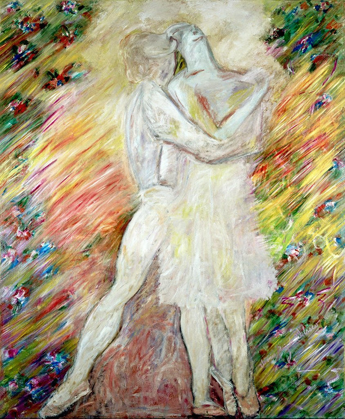 Lovers, original painting by Veronica Ruiz de Velasco
