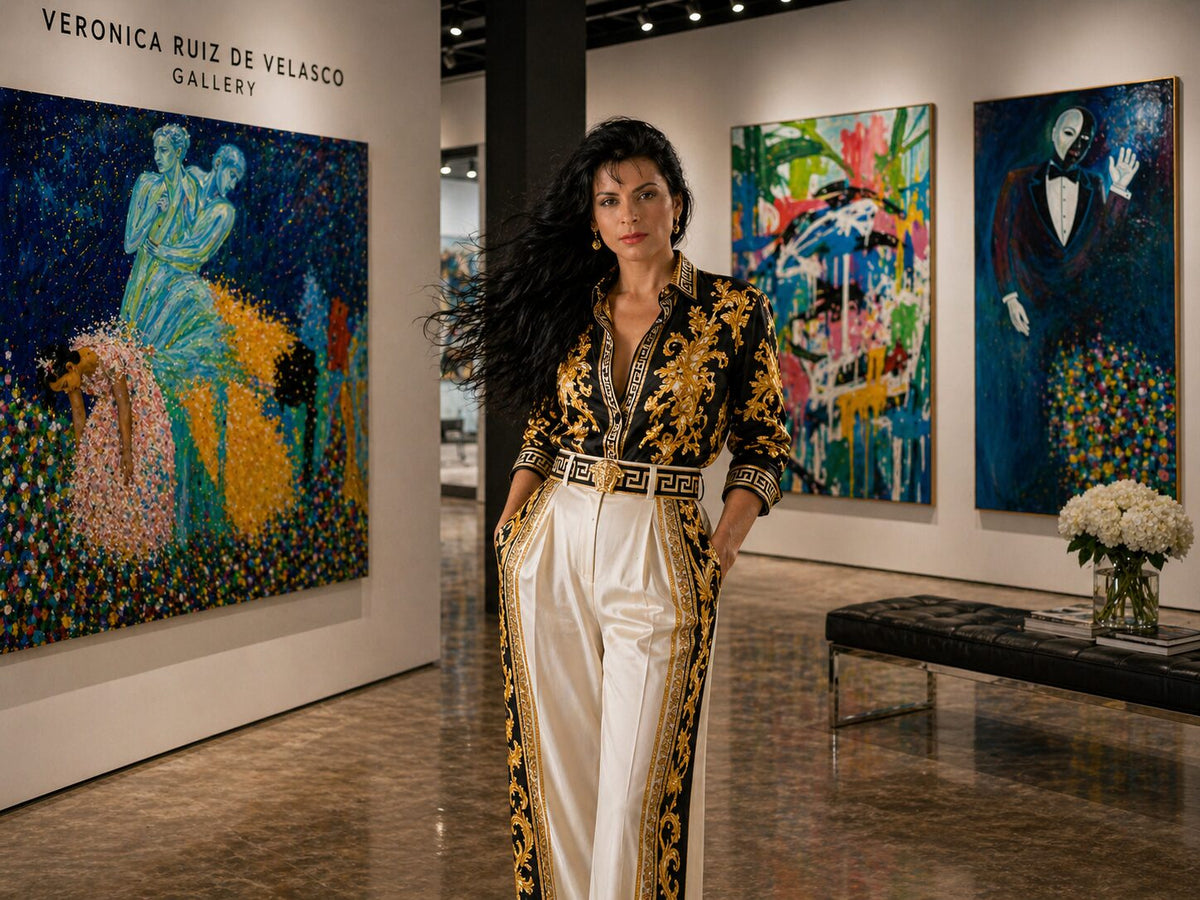 Veronica Ruiz de Velasco in her gallery
